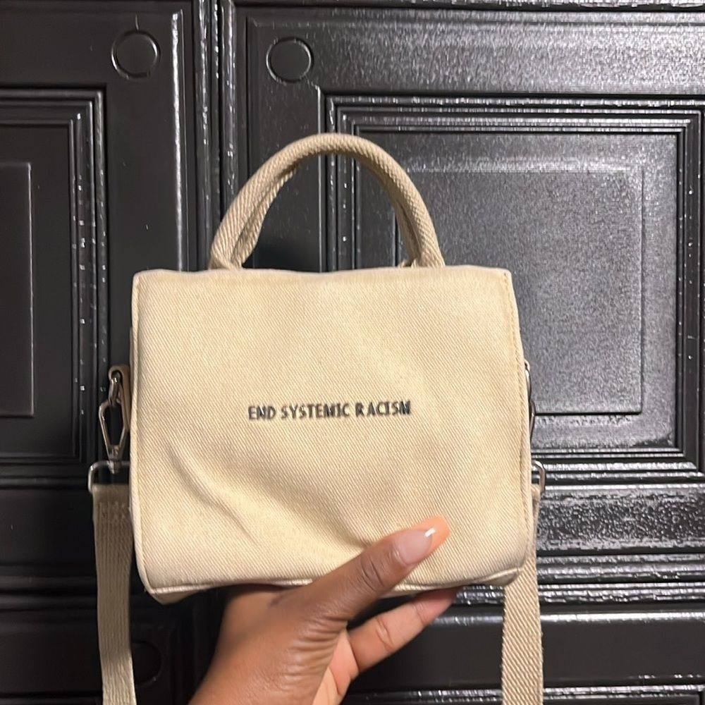 Brandon Blackwood canvas handbag